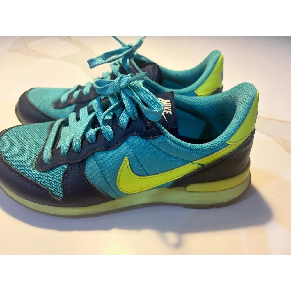 Nike Air Max Thea Blue Lagoon Volt Running Shoes Women's Size 7 - Picture 4 of 12